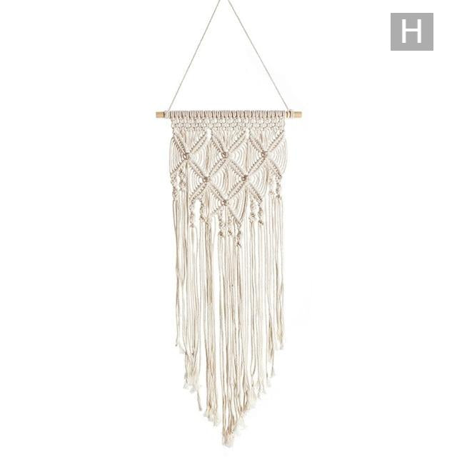 Macrame Dream Catcher Boho Wall Hangings, Star, Moon (8 Styles)