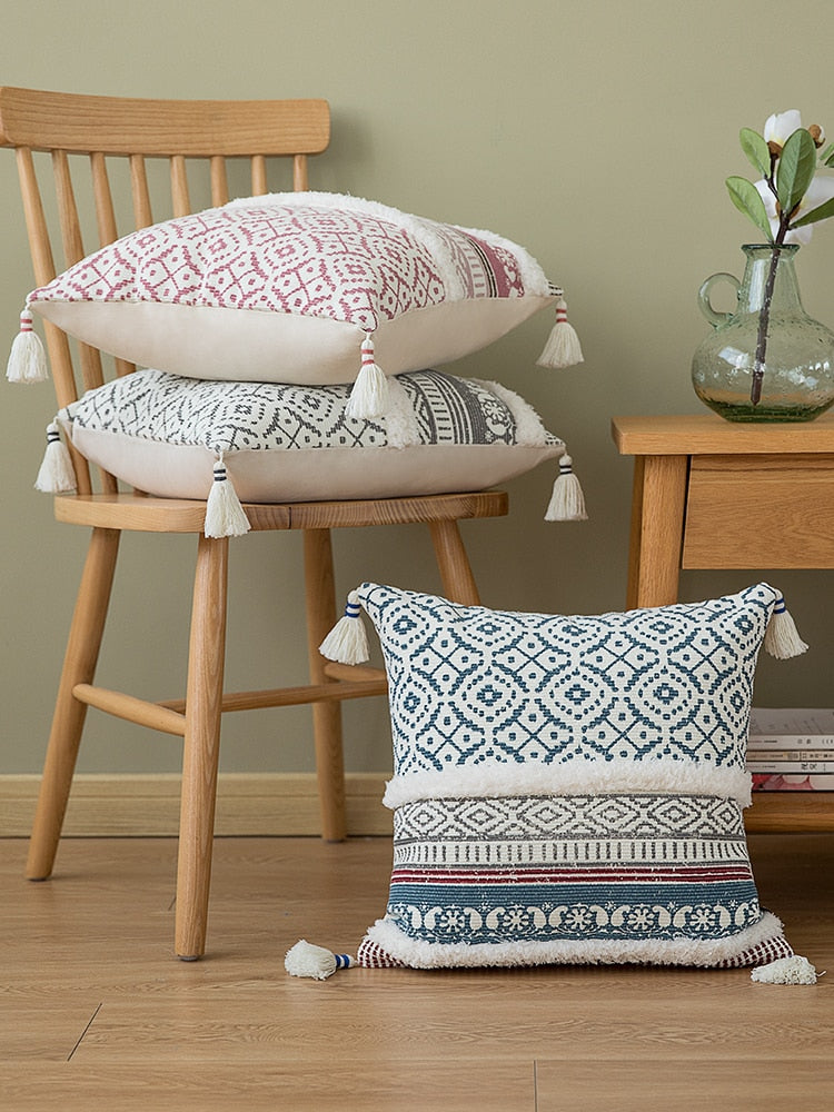 Moroccan Tassel Pillow Covers