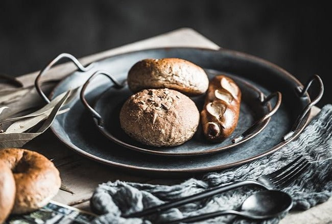 Handcrafted Vintage-Style European Decorative Tray