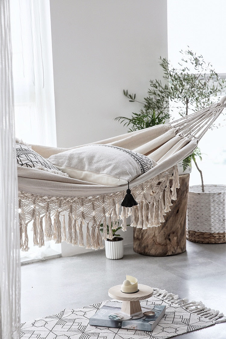 hängematte boho Boho Tassel Hammock