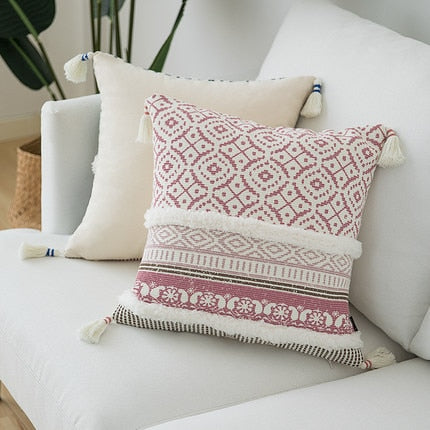 Moroccan Tassel Pillow Covers