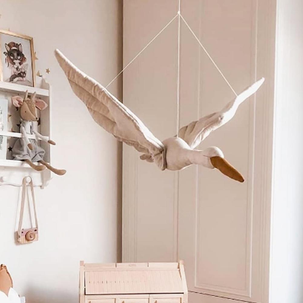 Plush Cotton Swan Wall Hanging