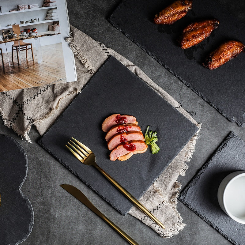 Natural Slate Serving Dishes