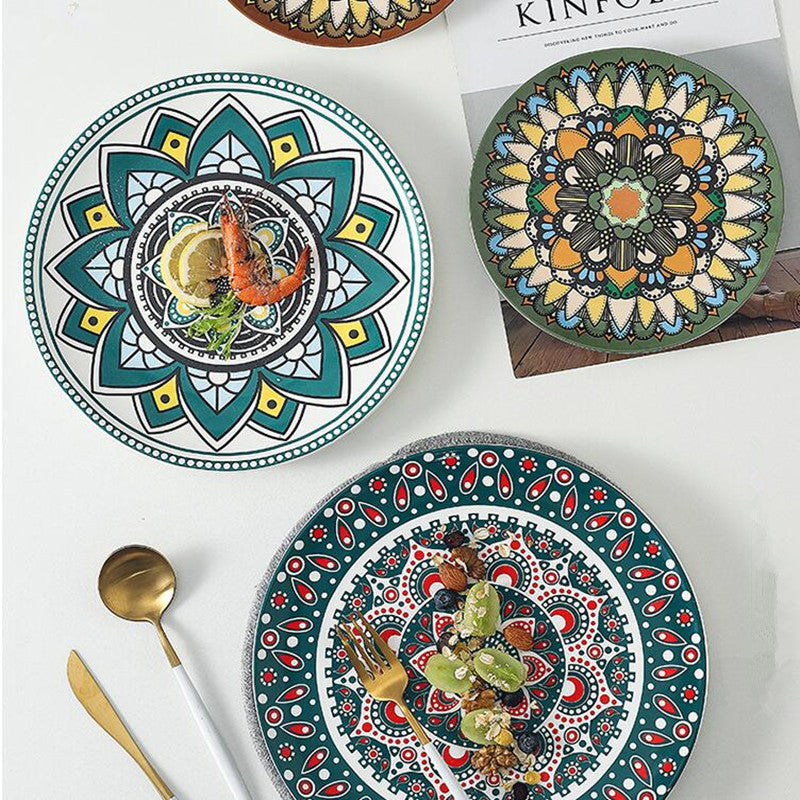 Hand Painted Boho Ceramic Tableware