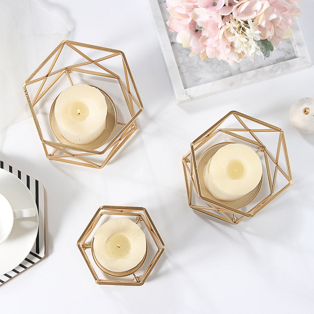 Nordic Style Geometric Candle Holders