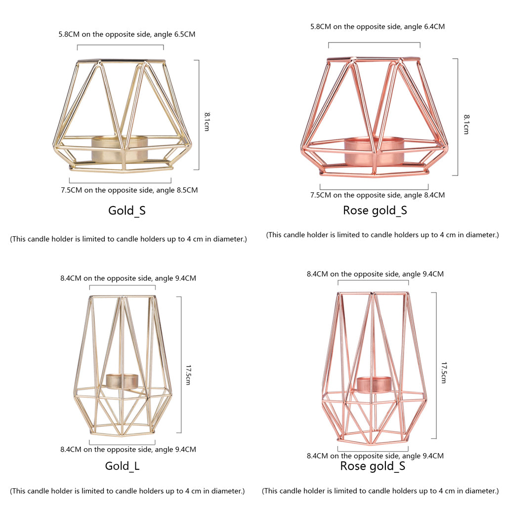Nordic Style Geometric Candle Holders