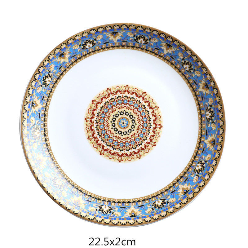 Hand Painted Boho Ceramic Tableware