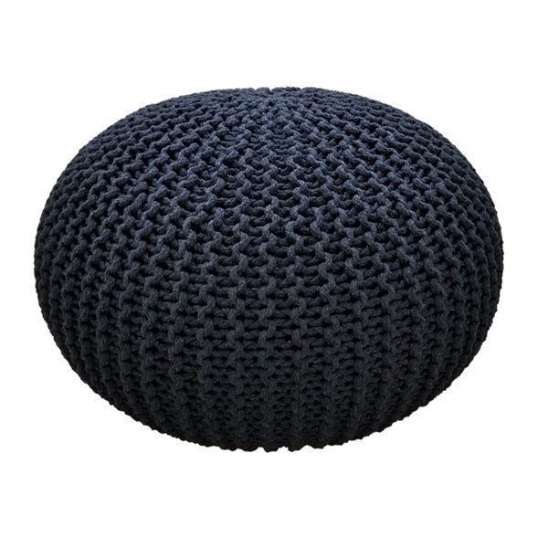 Handmade Modern Knitted Ottoman Pouf