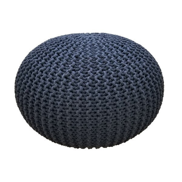 Handmade Modern Knitted Ottoman Pouf