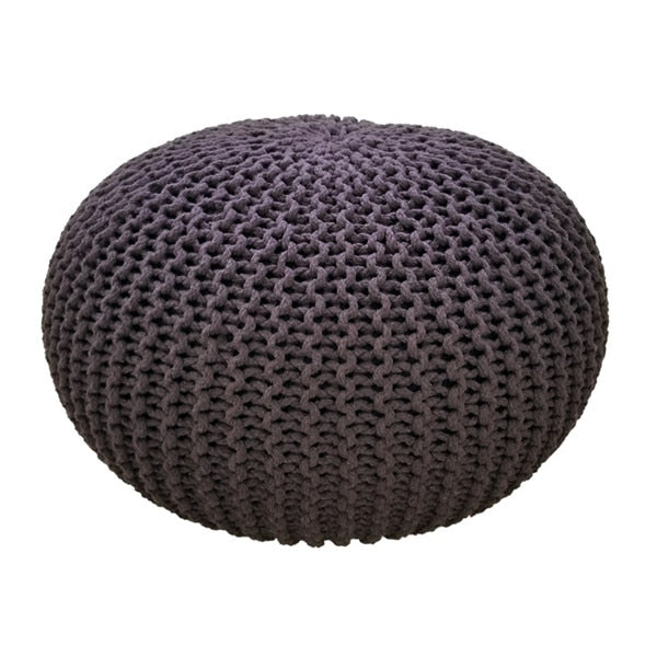 Handmade Modern Knitted Ottoman Pouf