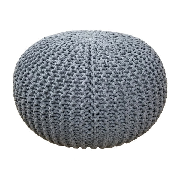 Handmade Modern Knitted Ottoman Pouf