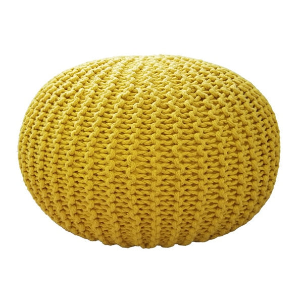 Handmade Modern Knitted Ottoman Pouf