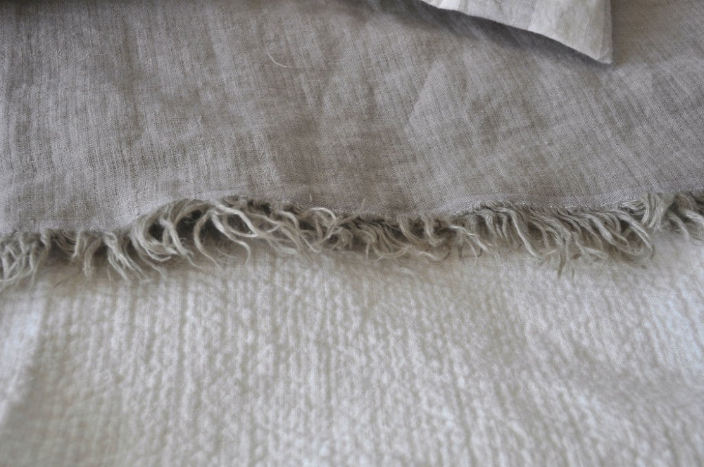 French Linen Throw Blanket