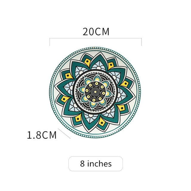 Hand Painted Boho Ceramic Tableware