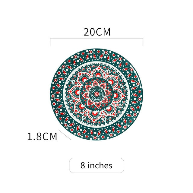 Hand Painted Boho Ceramic Tableware