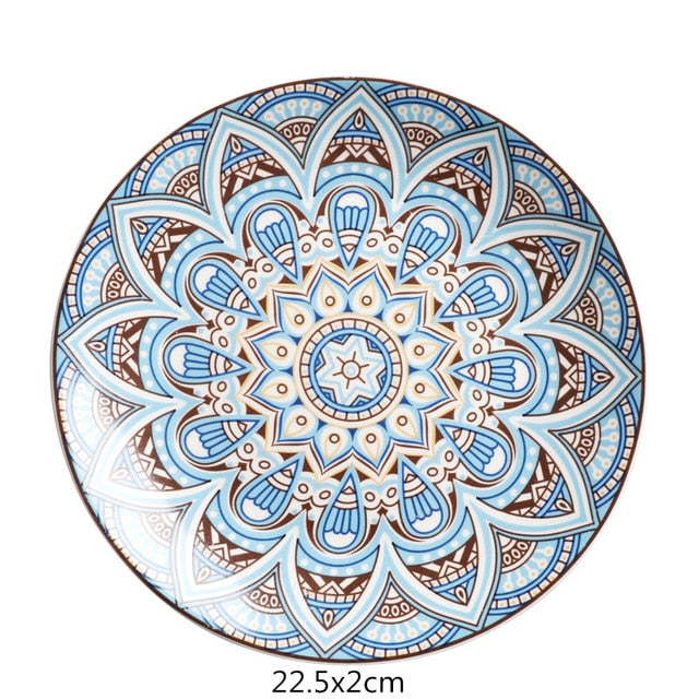 Hand Painted Boho Ceramic Tableware